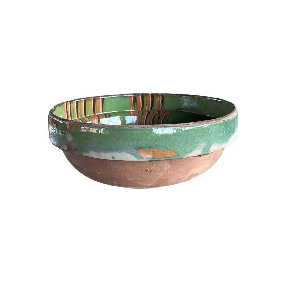 Homespun Marbled Bowl, Green Medium
