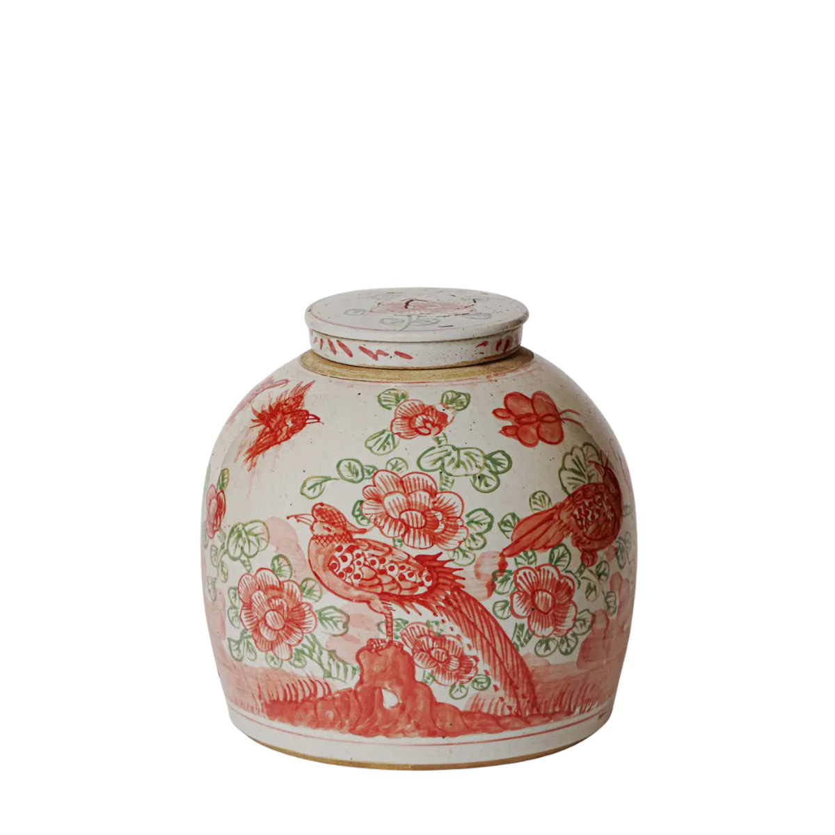 Josie Bird & Flower Porcelain Jar