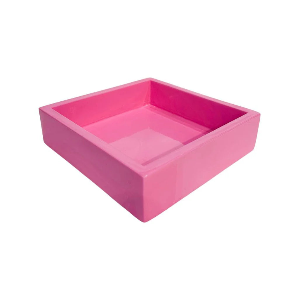 Keith Bamboo Cocktail Napkin Holder, Hot Pink