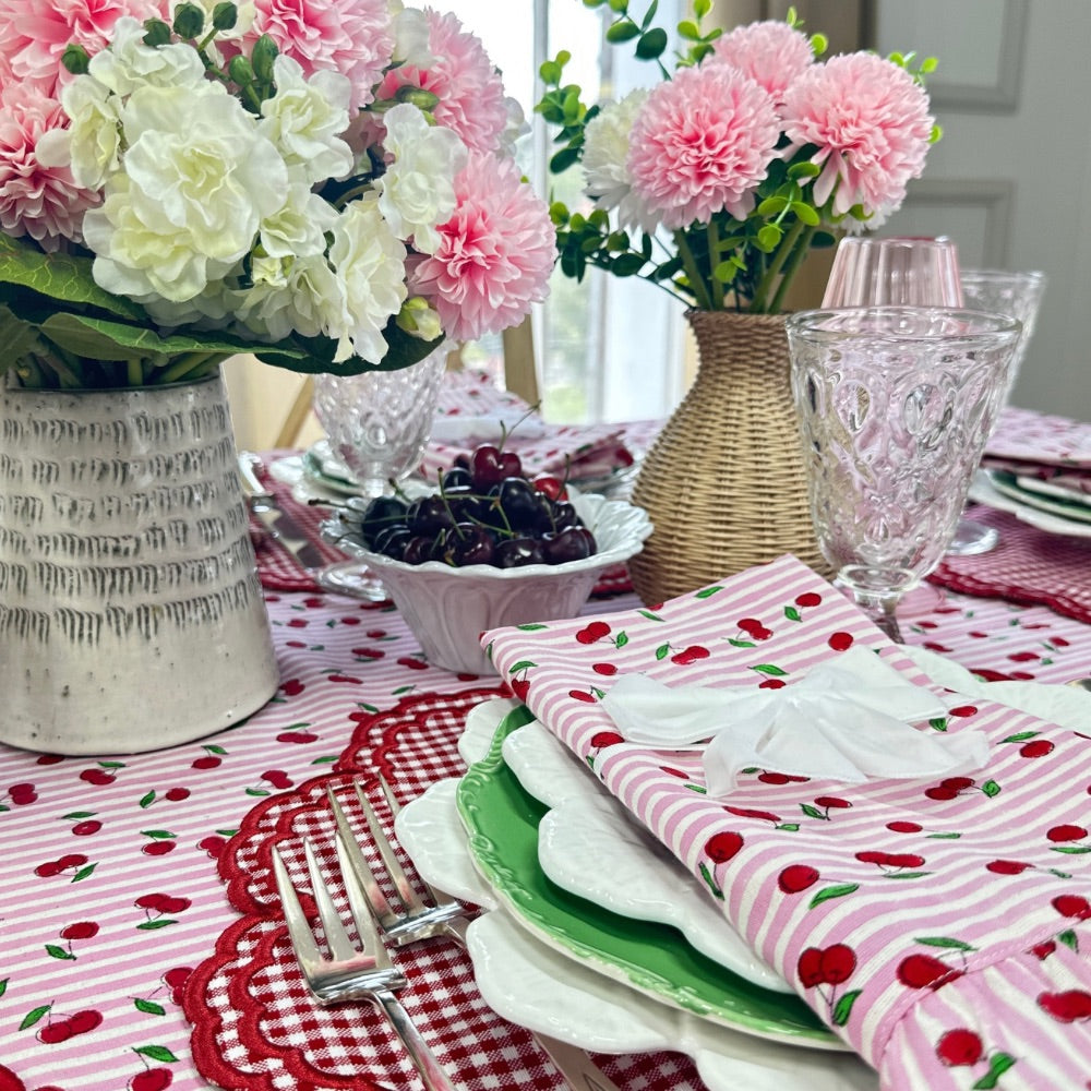 Cherries Tablecloth, Multi Sizes