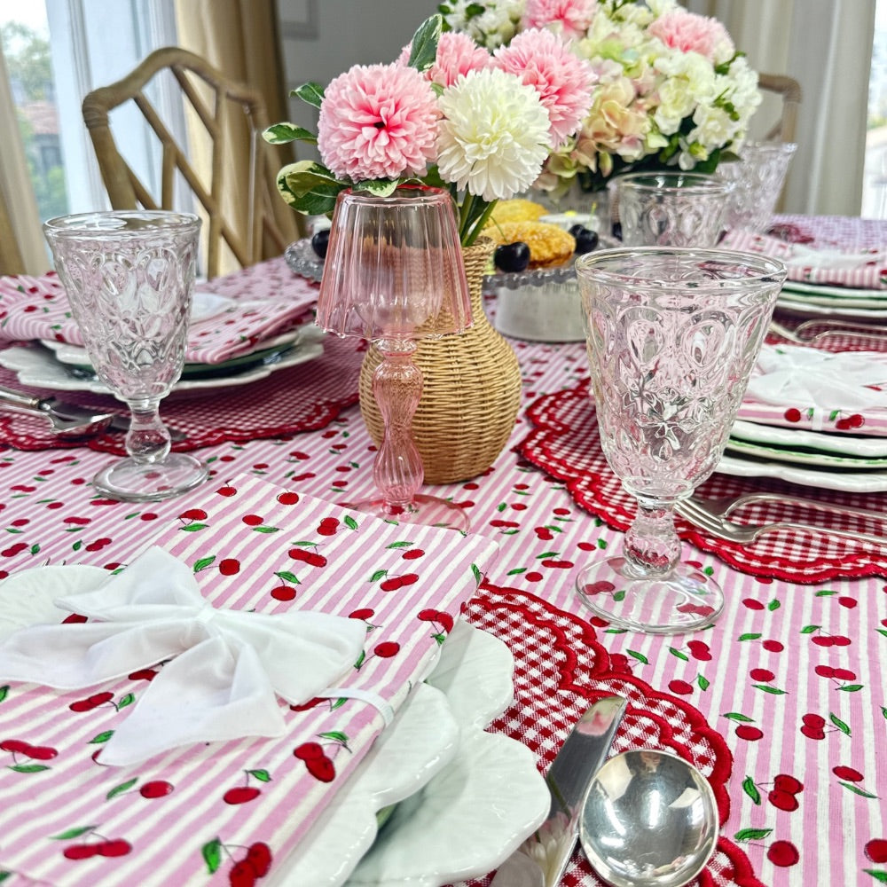 Cherries Tablecloth, Multi Sizes
