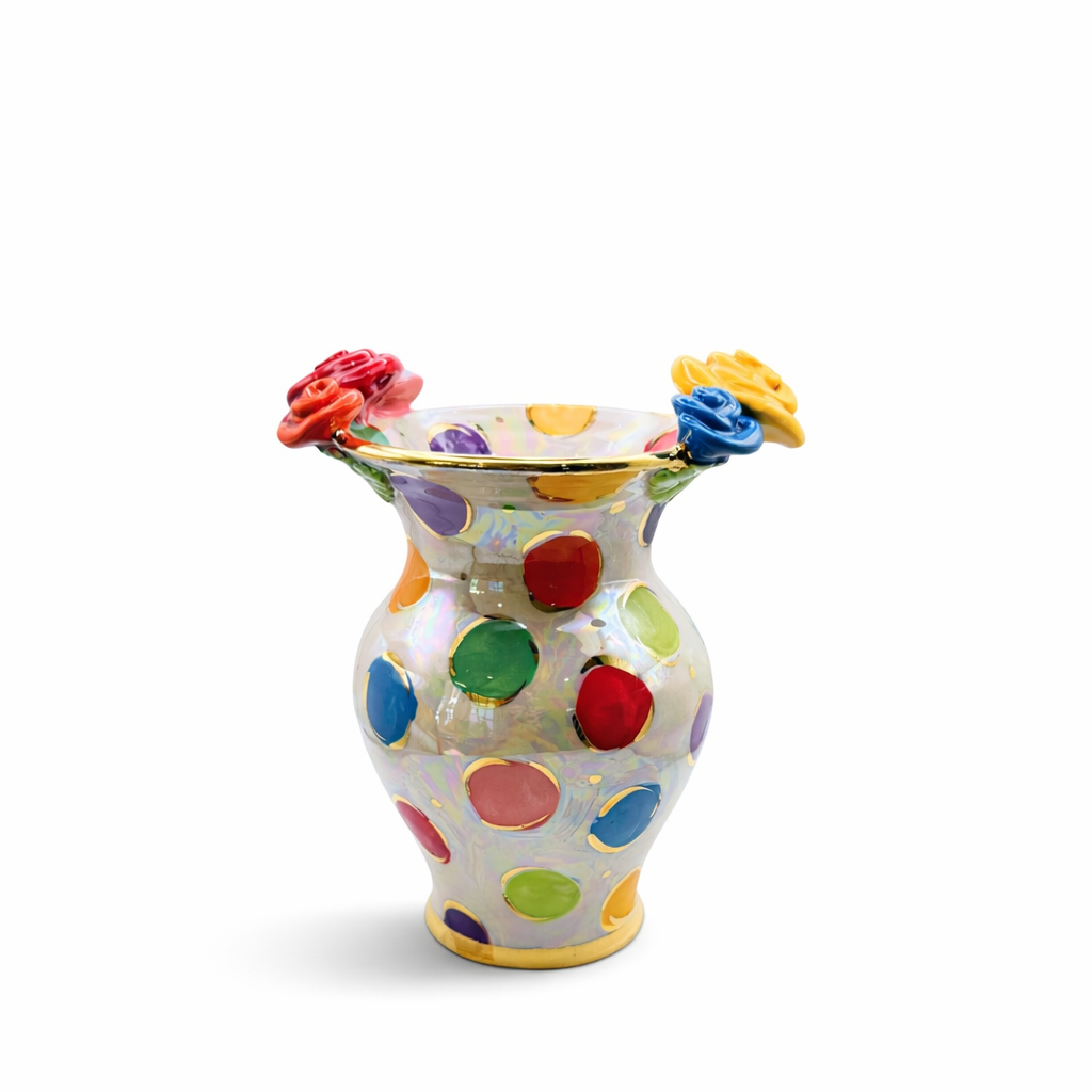 Mary Rose Young Small Fat Vase, Dots