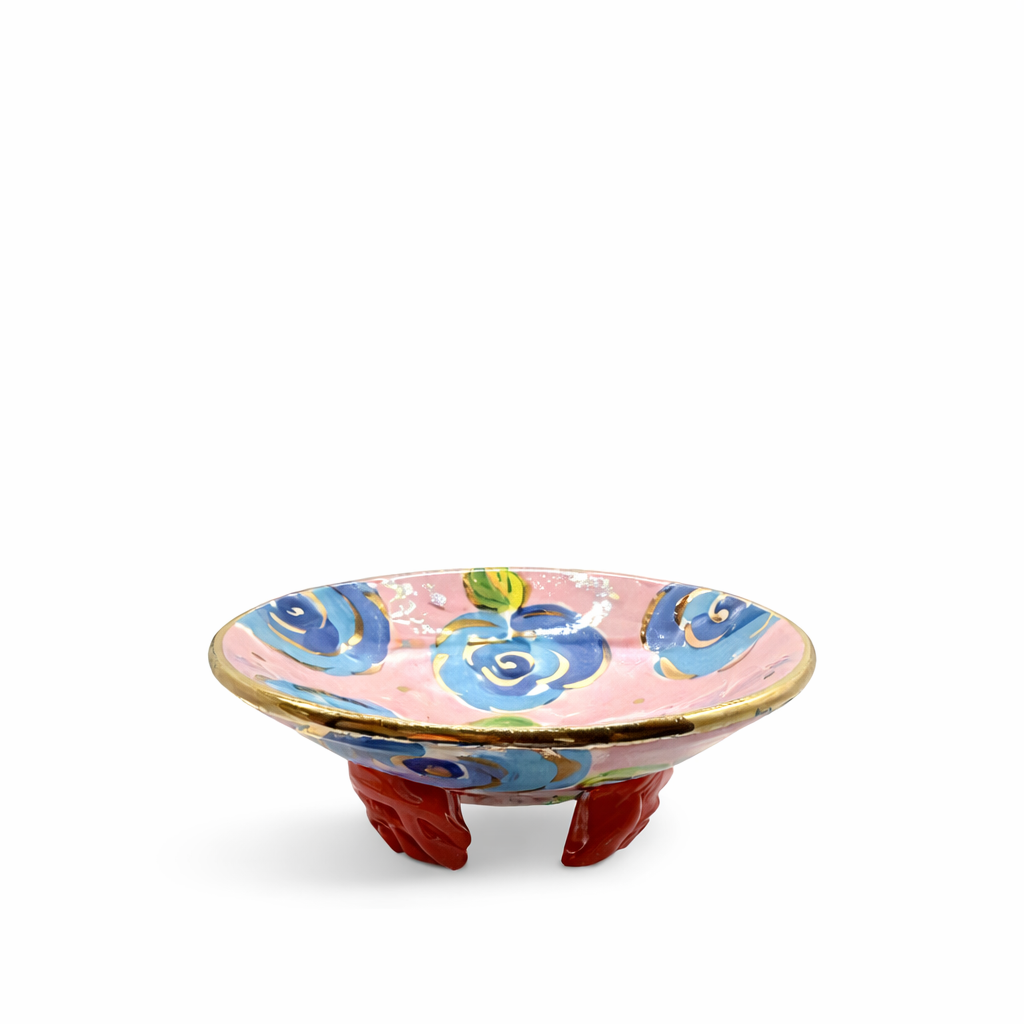 Mary Rose Young Rose Footed Dish, Pink