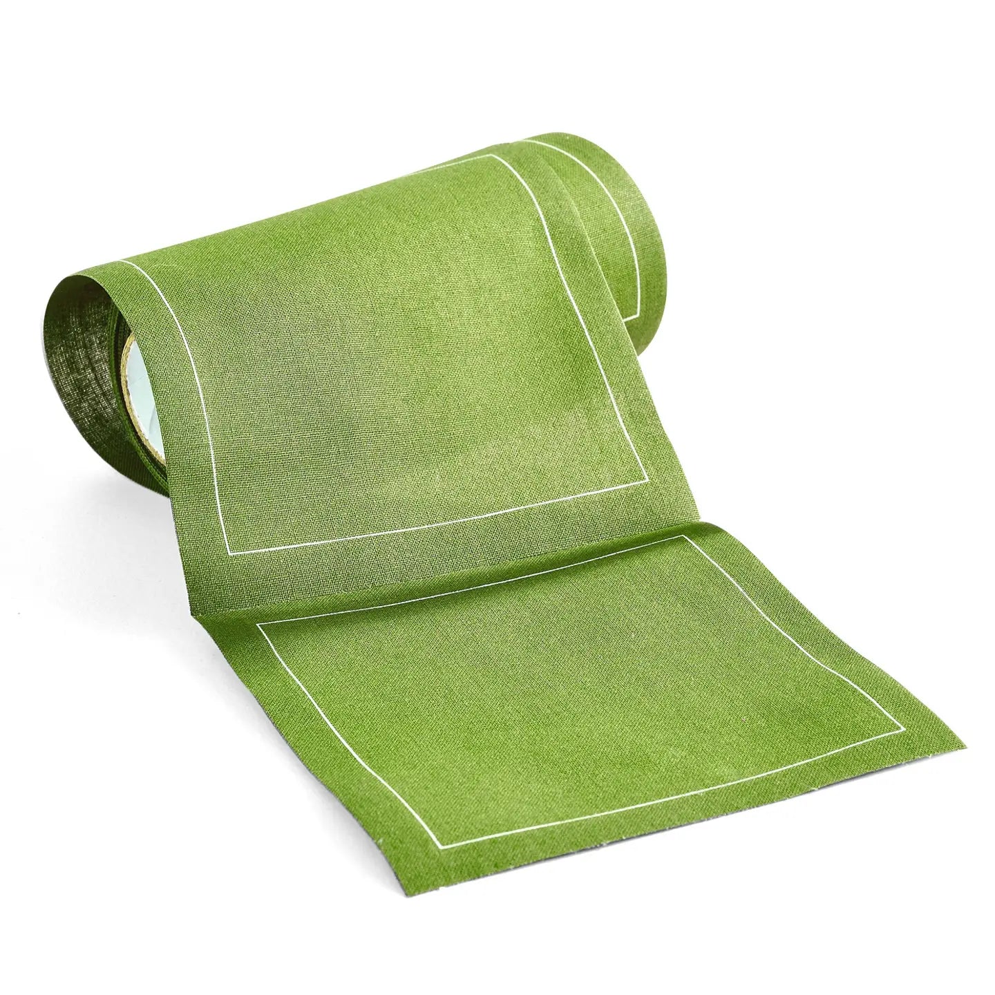 Warm Green Disposable Cotton Cocktail Napkins