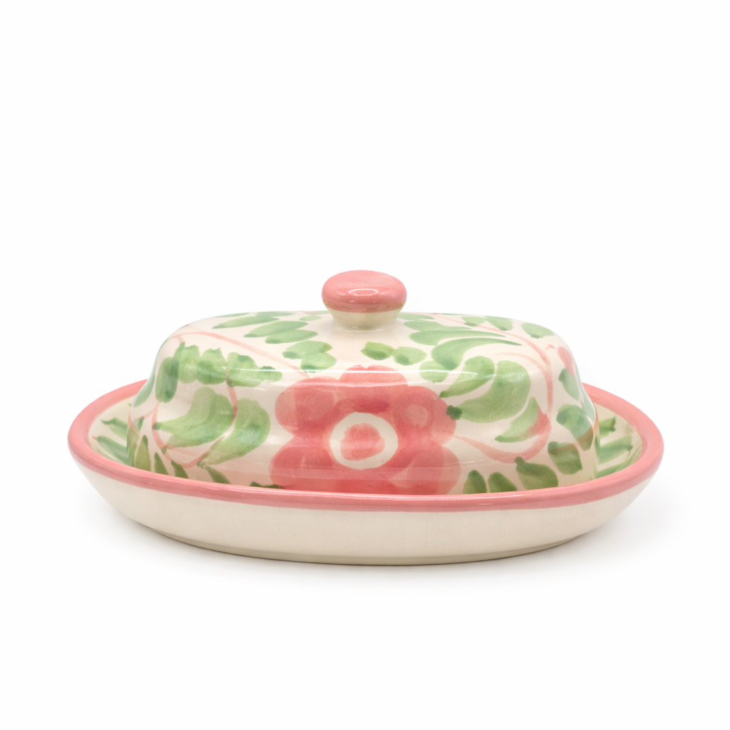 Dos Flores Elle & Blush Butter Dish