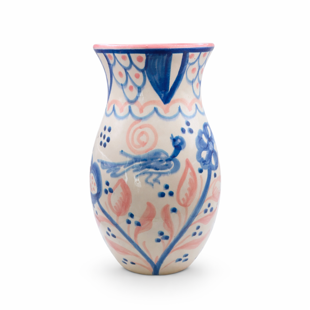 Jardin Vase, Blush & Denim