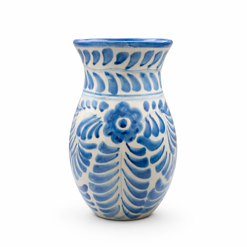 Dos Flores Vase, Denim