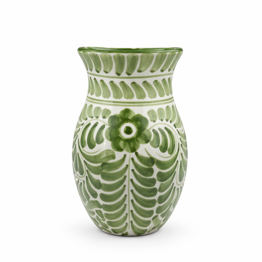 Dos Flores Vase, Ivy Green