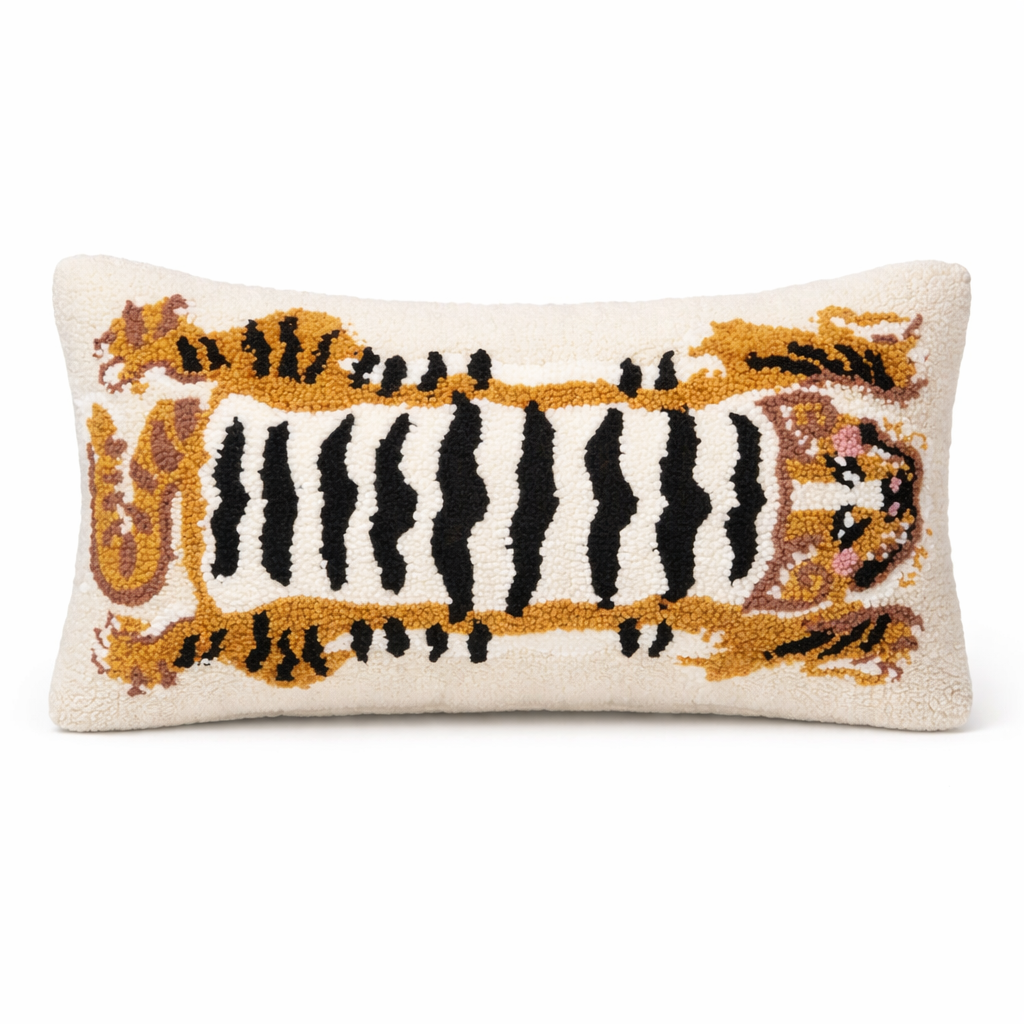 Tibetan Tiger Throw Pillow