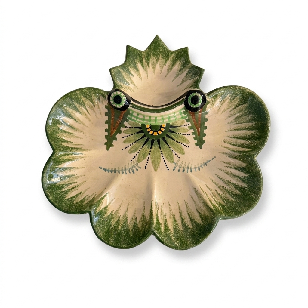 Vintage French Quimper Oyster Plate