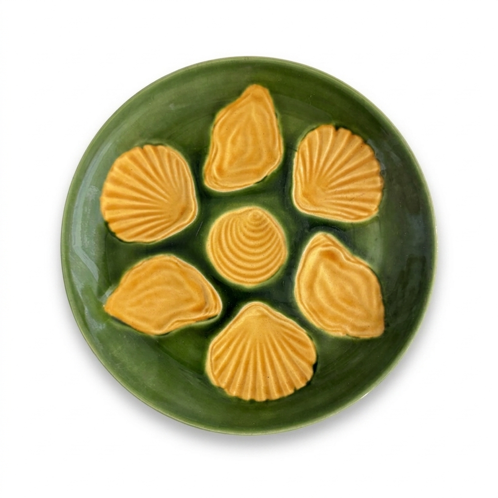 Vintage French Oyster Plate