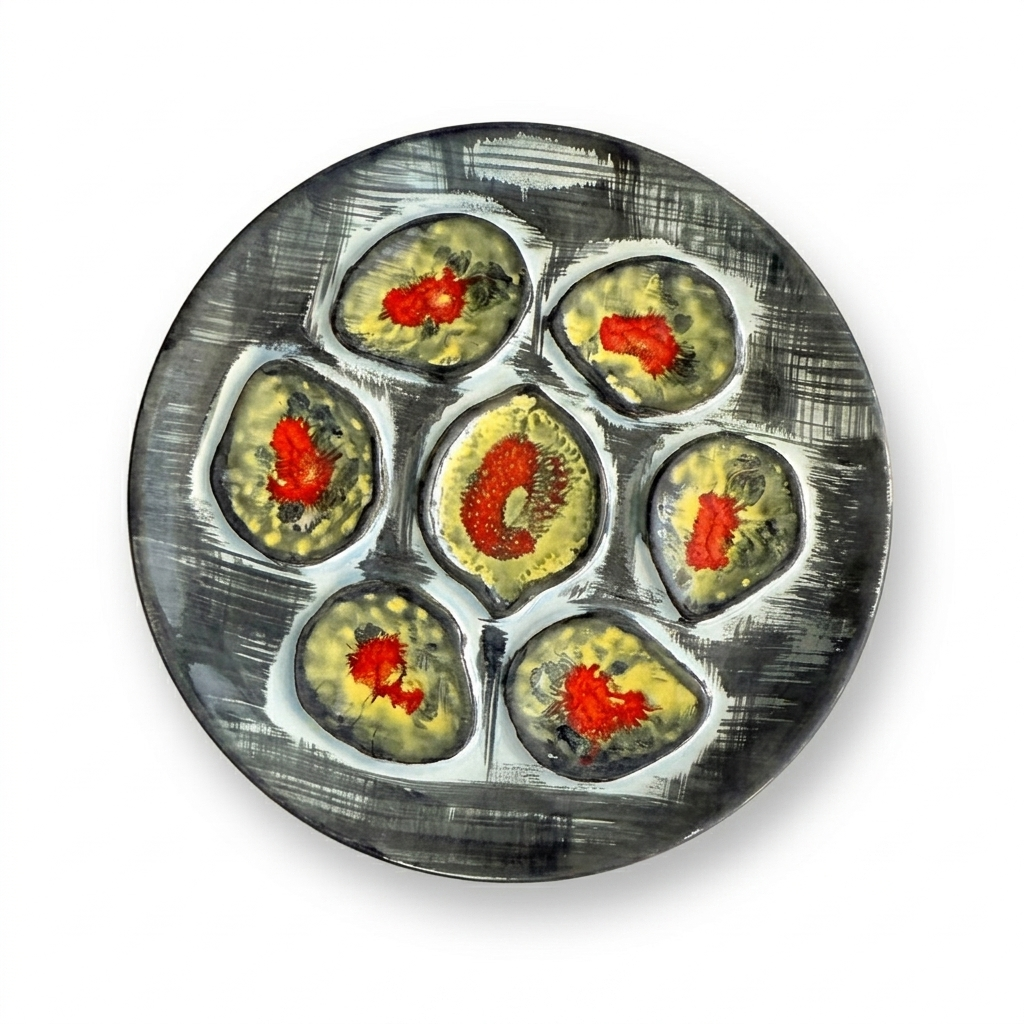 Vintage French Oyster Plate