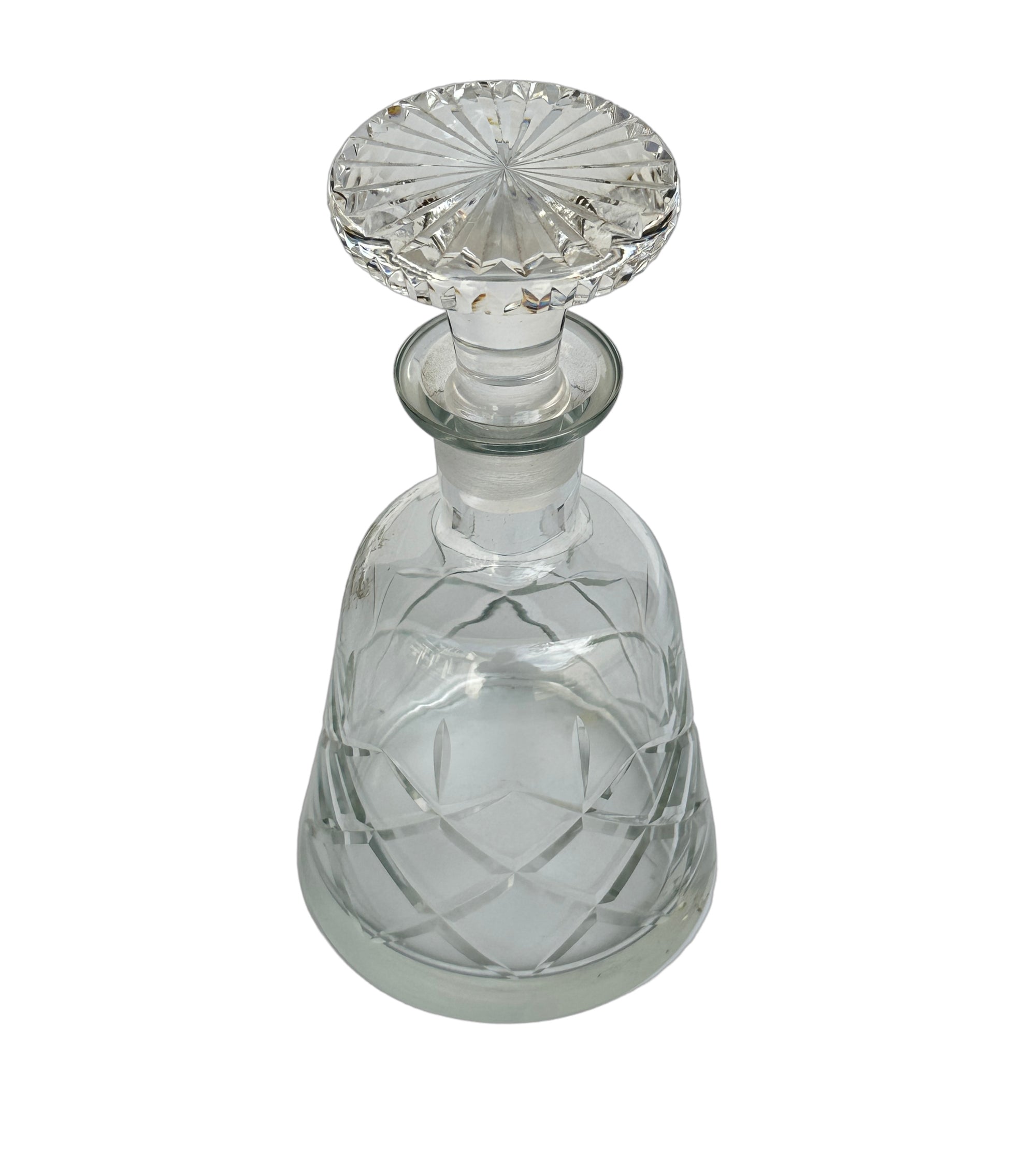 Vintage Cut Glass Whiskey Decanter