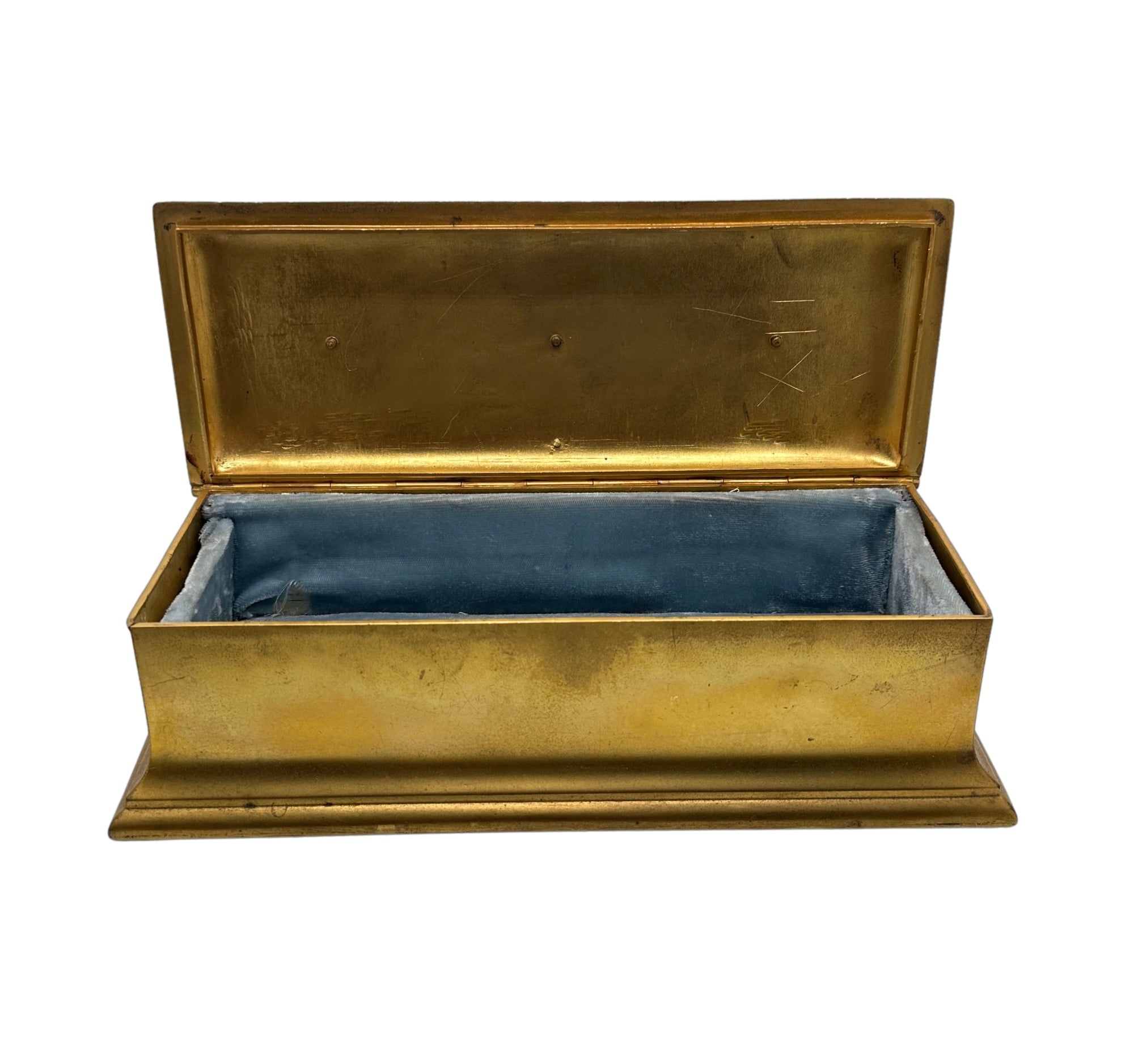 Antique Gilded Bronze Casket Box