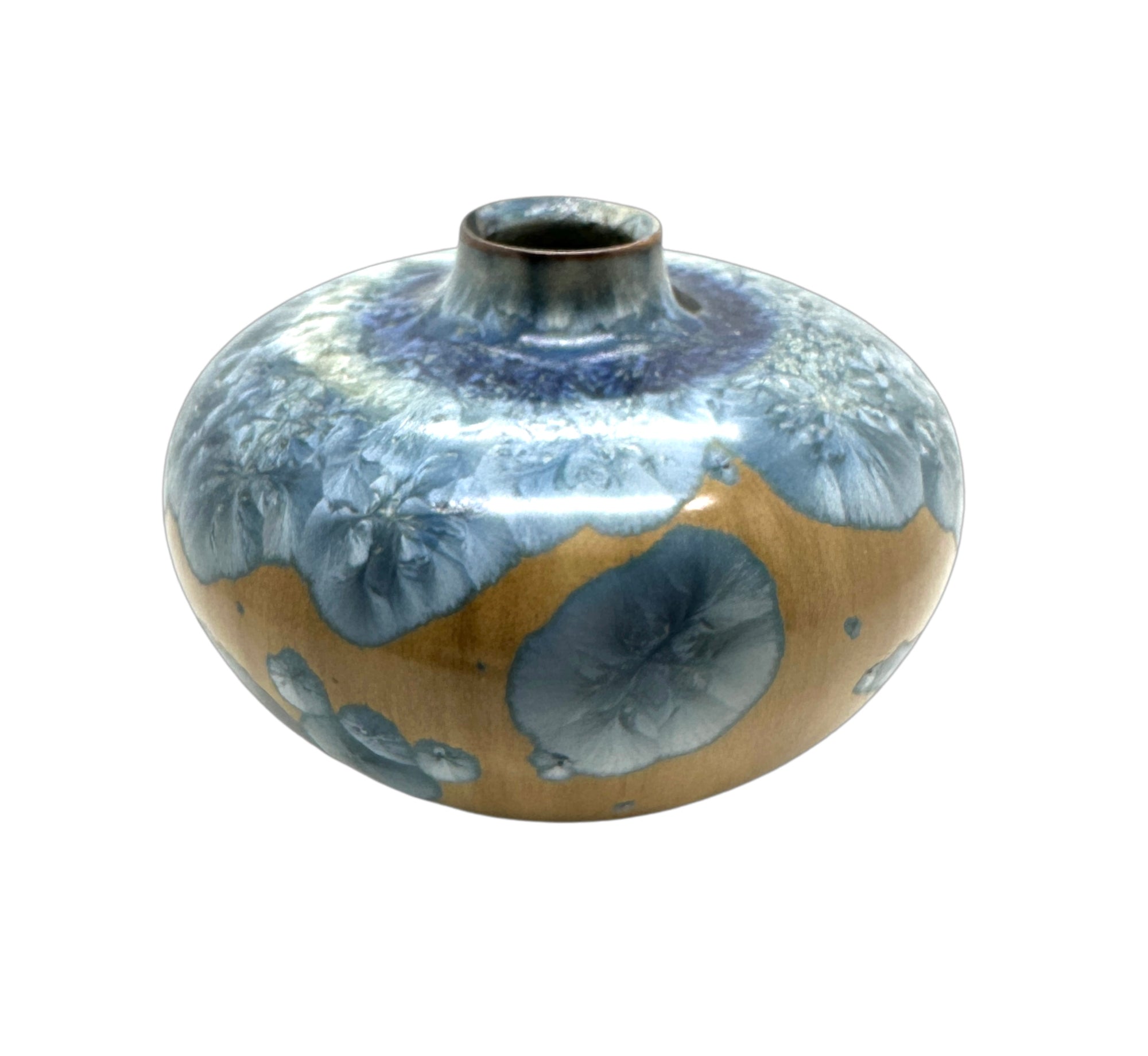 Vintage Vallauris Crystalline Vase