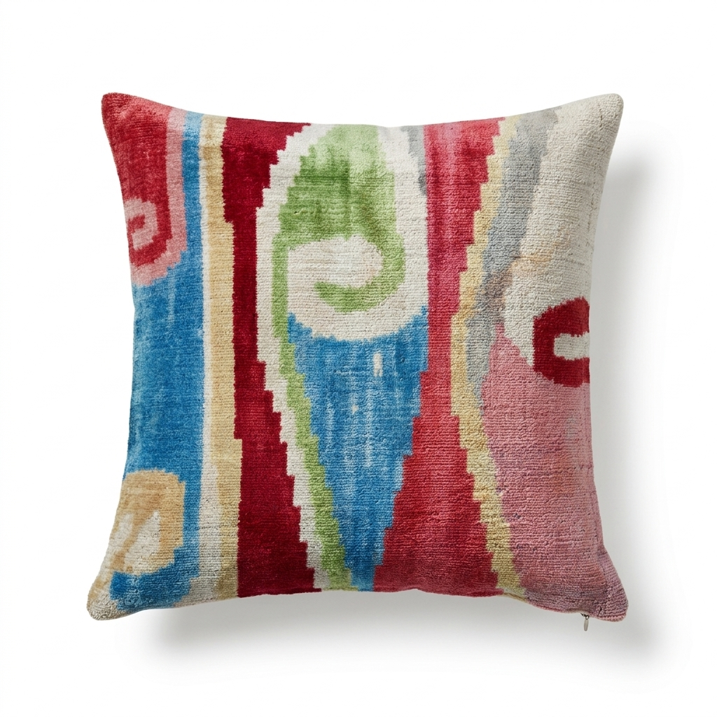 Silk Velvet Pillow, Multi