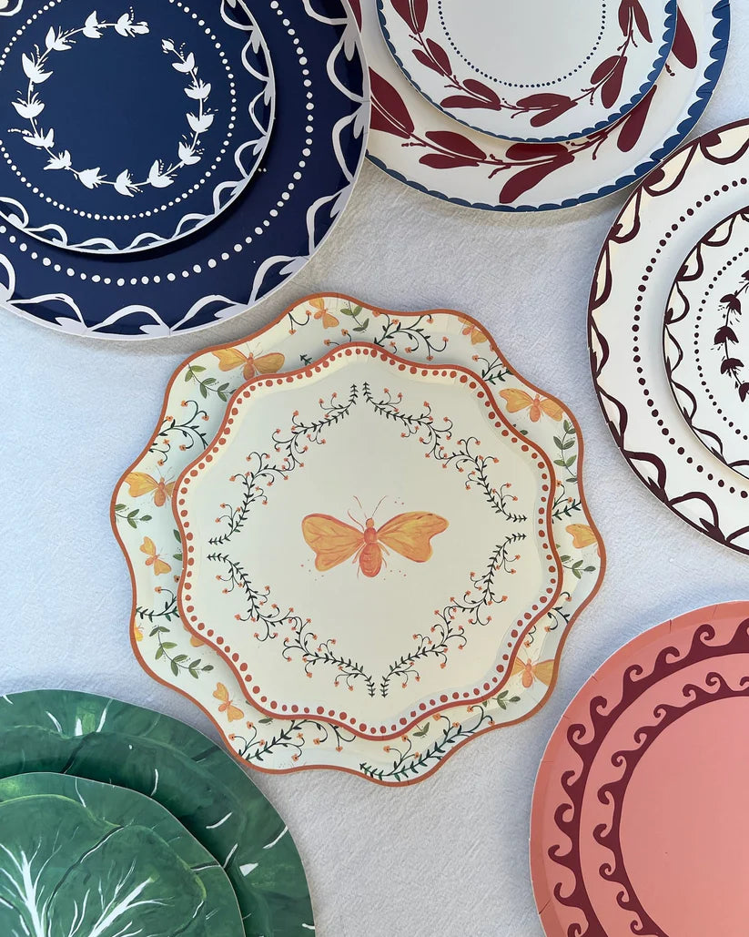 Flutter Dessert Paper Plate Set