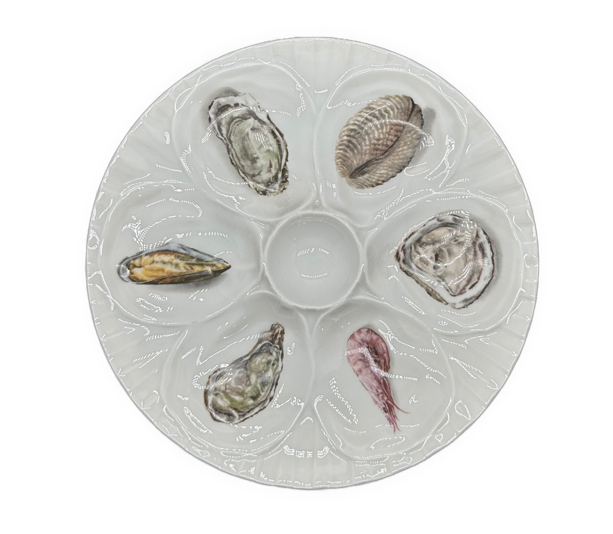 Vintage L'Hirondelle French Oyster Plate