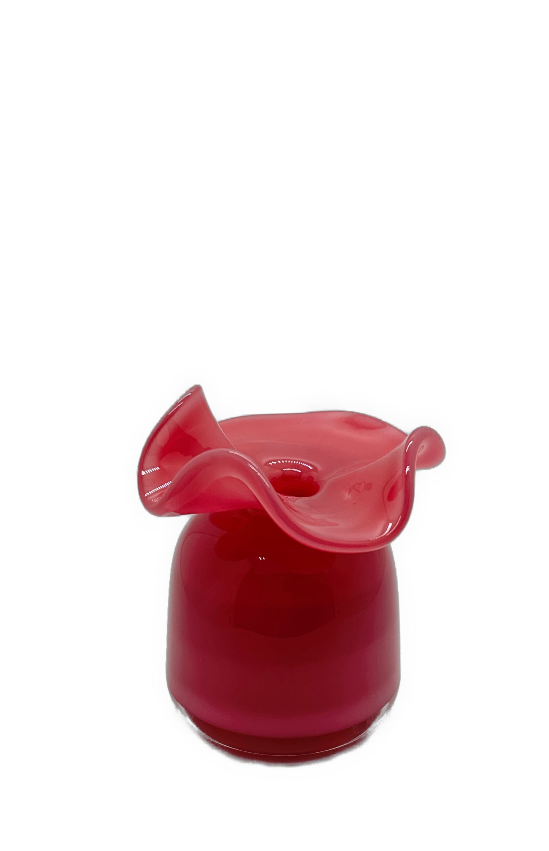 Mini Ruffle Bud Vase, Rose