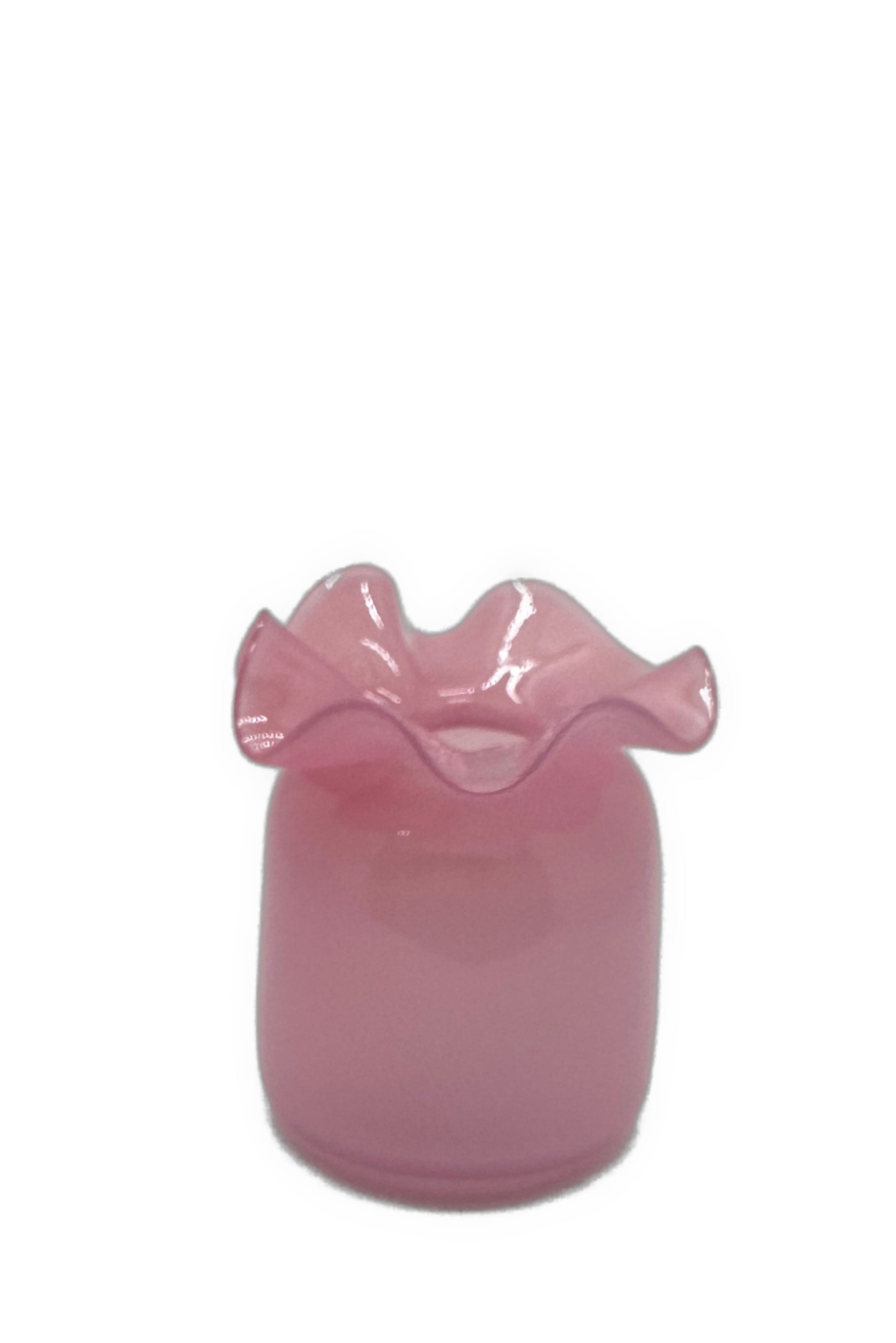 Mini Ruffle Bud Vase, Light Pink