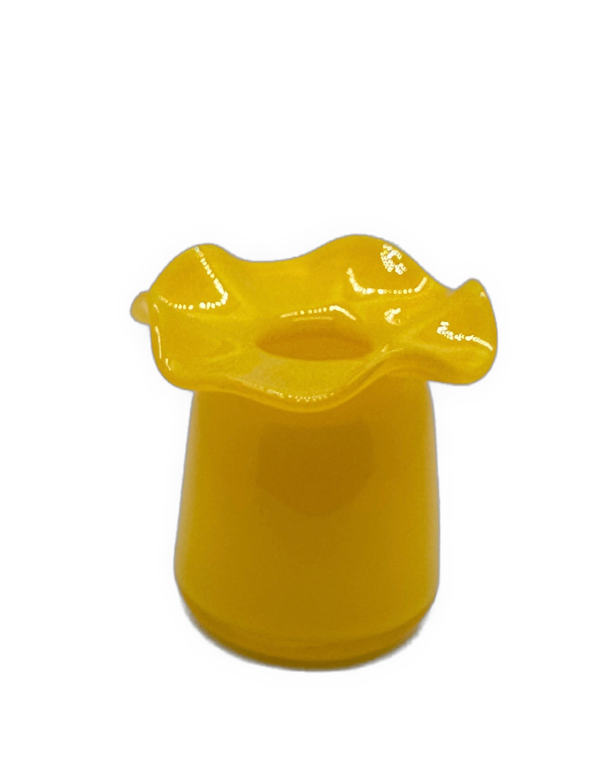 Ruffle Bud Vase, Yellow