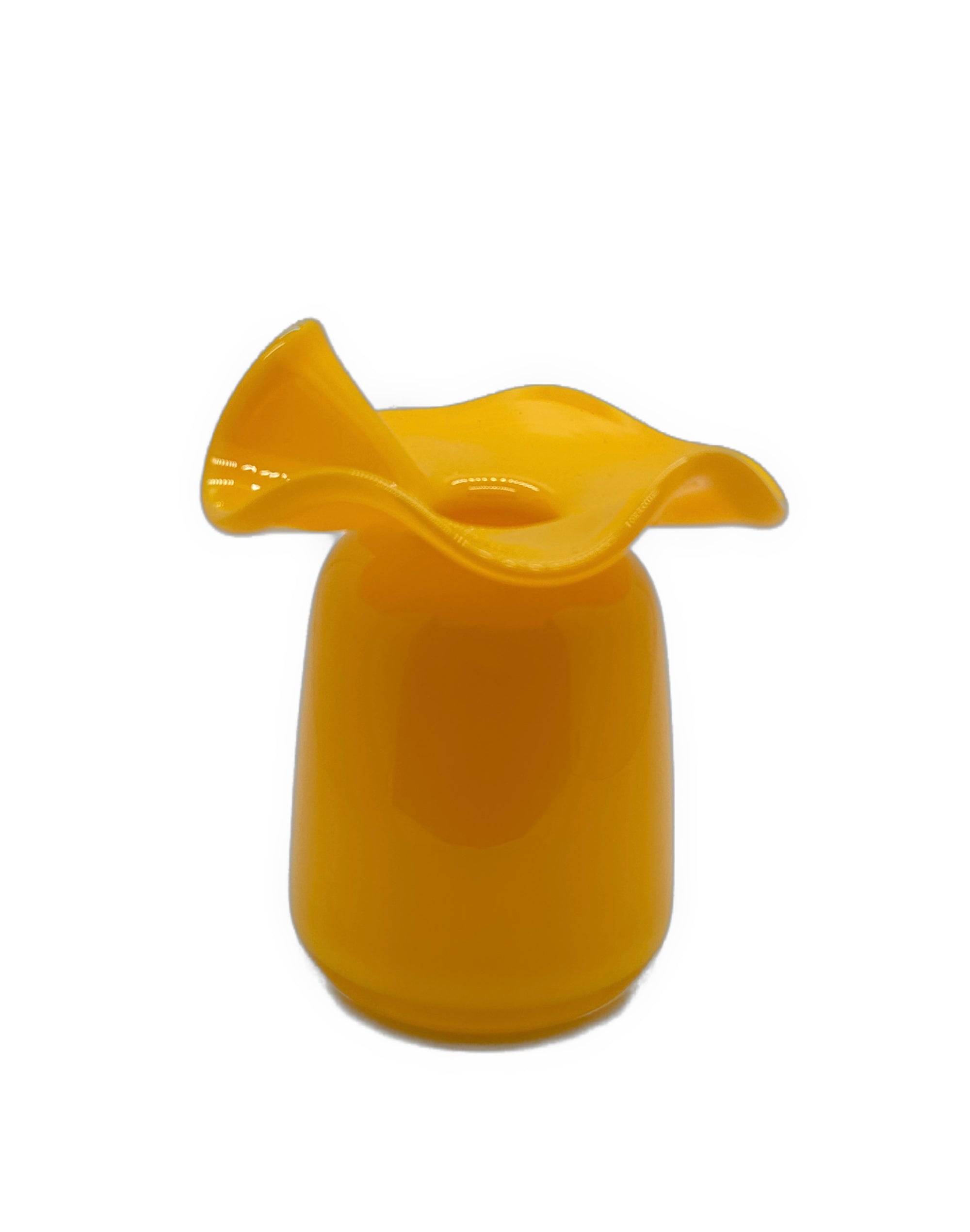 Ruffle Bud Vase, Marigold