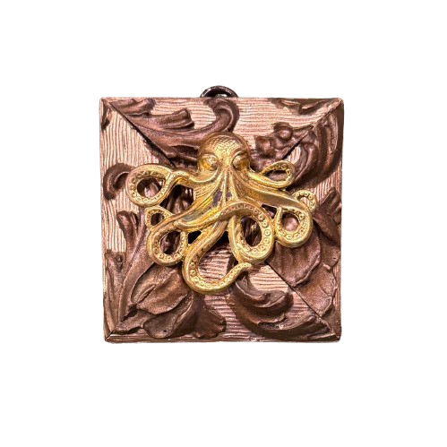 Museum Bee, Wooden Frame with Octopus