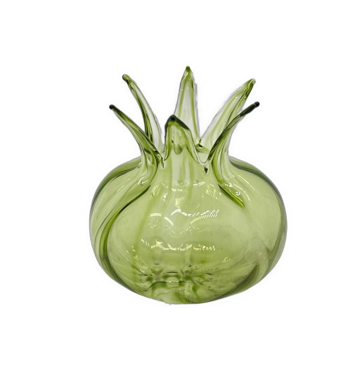 Kadie Glass Rosehip Vase, Green