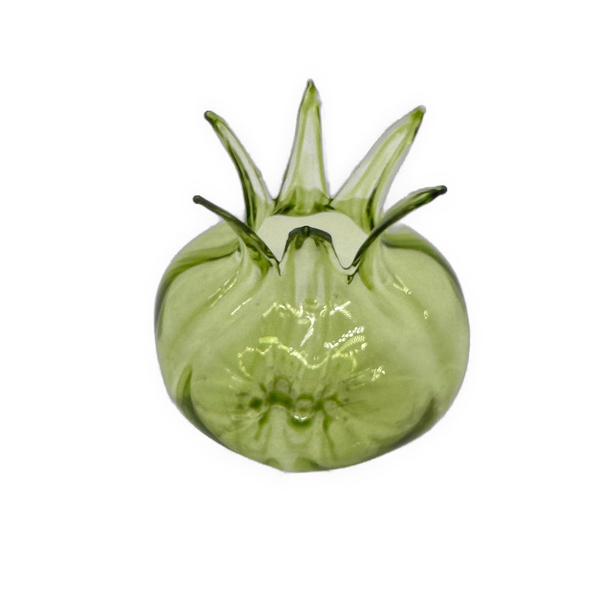 Kadie Glass Rosehip Vase, Green