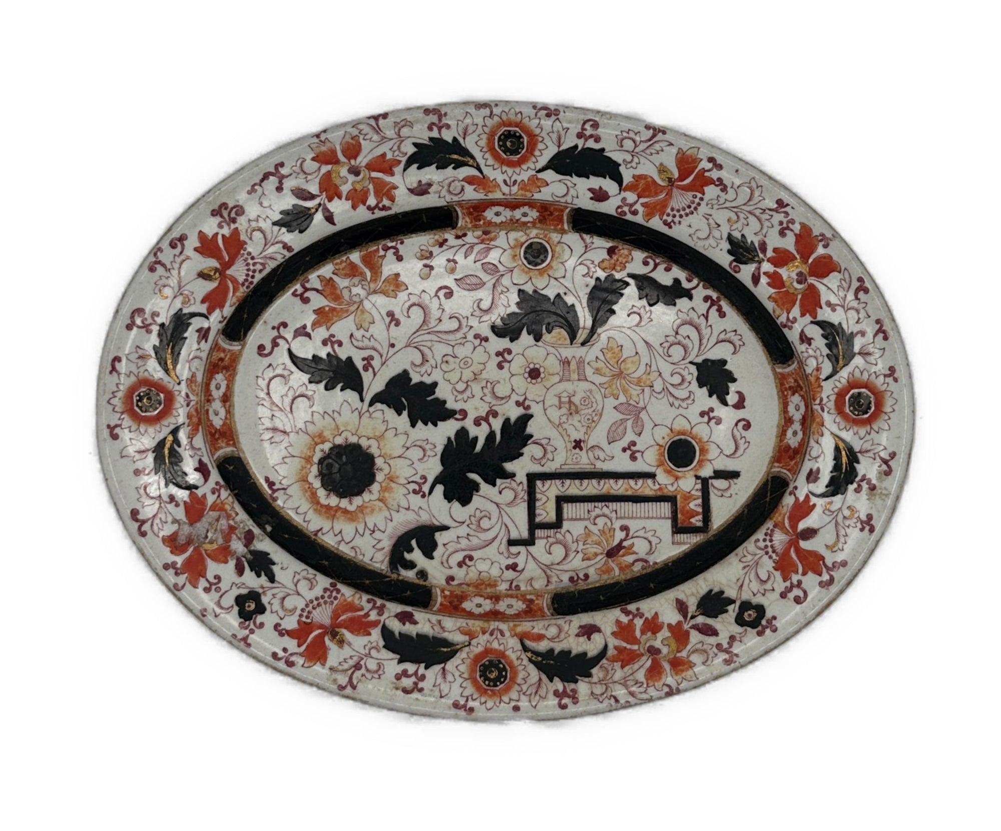 Antique Ashworth Imari Ironstone Small Platter