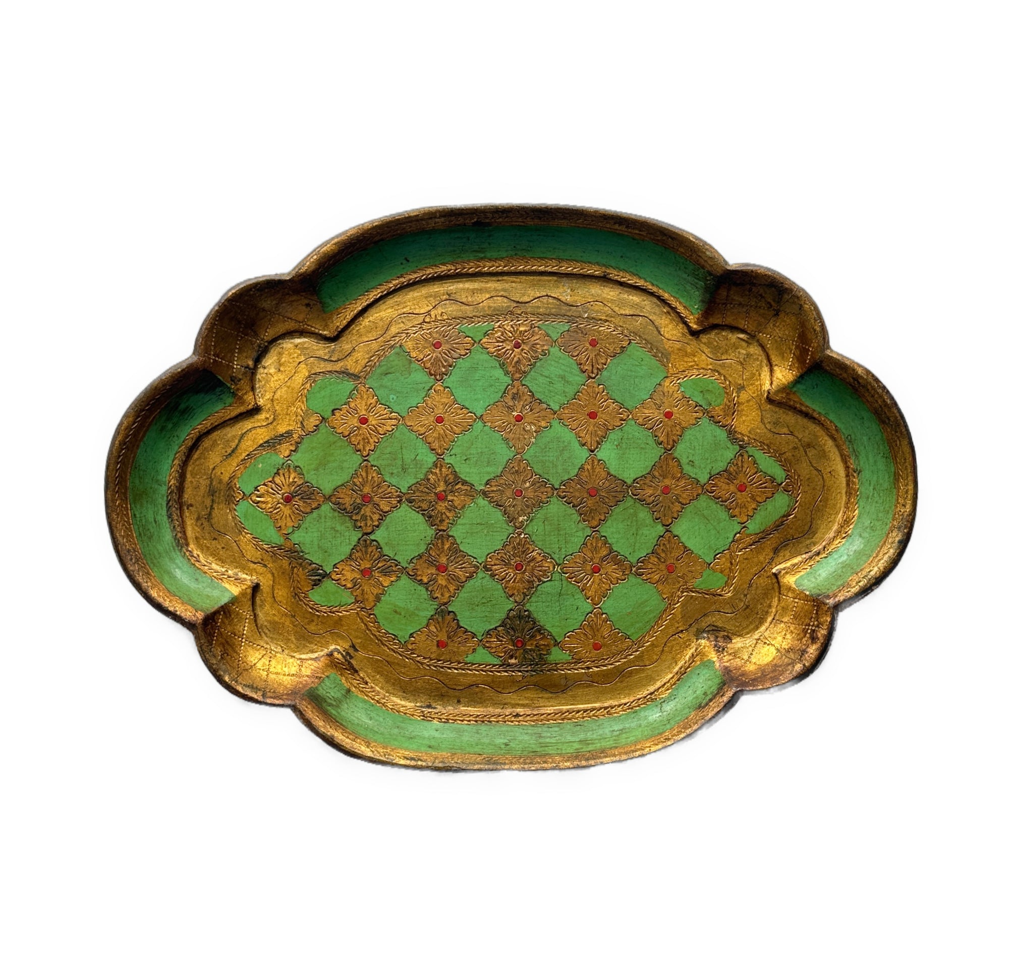 Vintage Florentine Wooden Tray