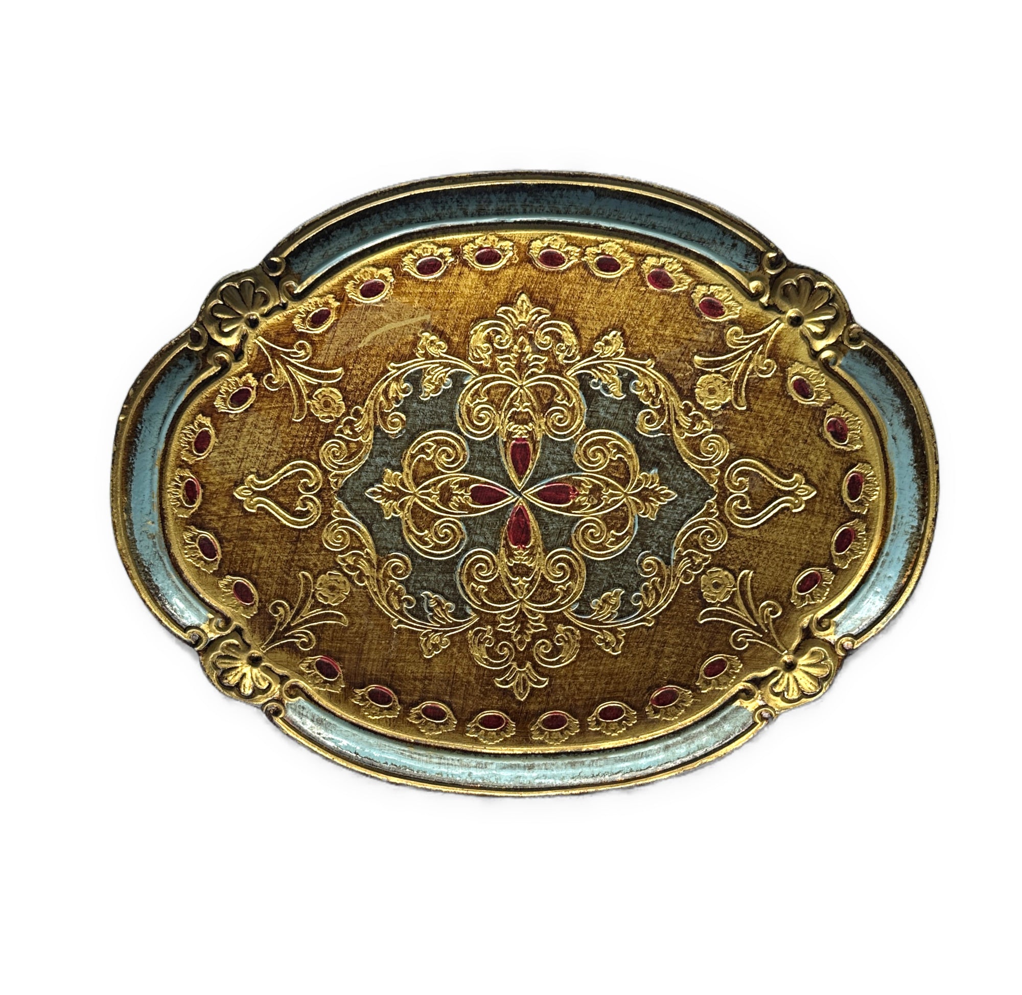 Vintage Florentine Wooden Tray