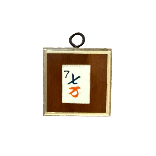Museum Bee, Wooden Frame with Mahjong Tile