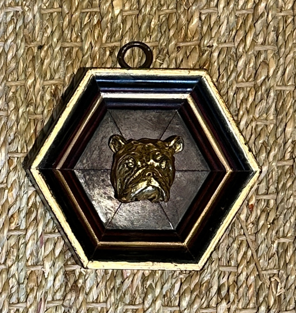 Museum Bee, Wooden Frame with Bulldog