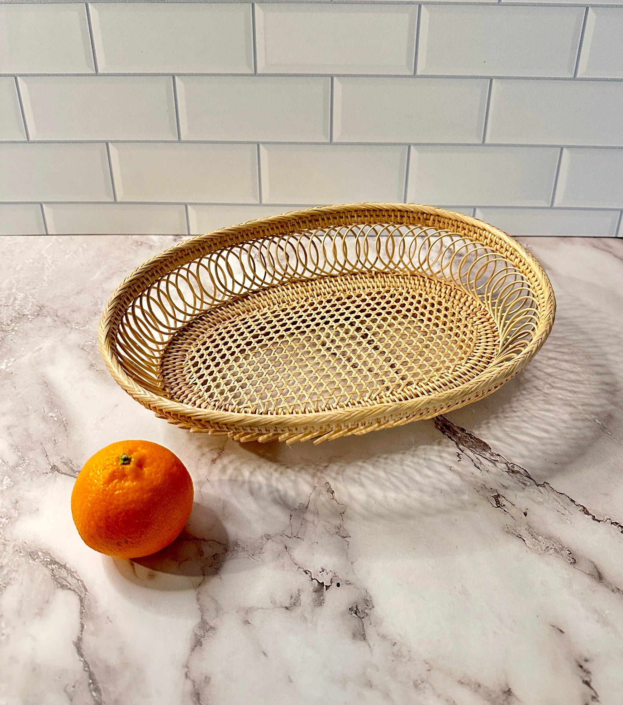 Ampres Oval Woven Tray