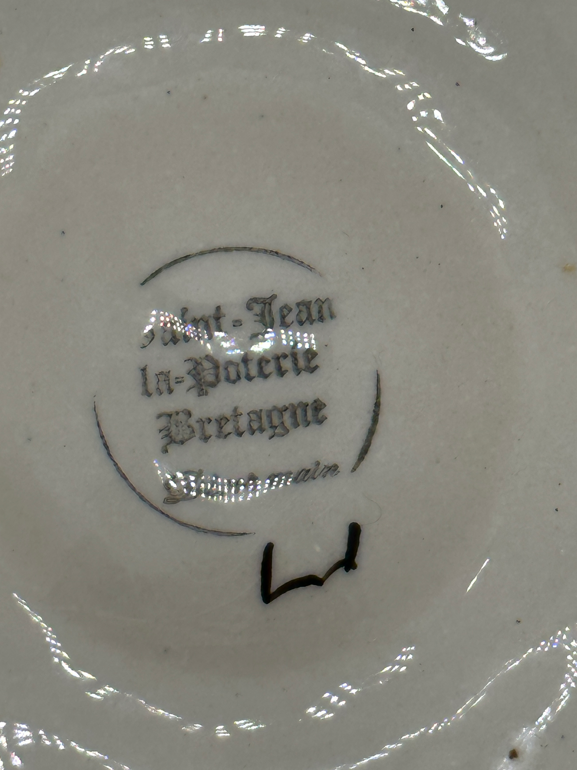 Vintage French St. Jean de Bretagne Oyster Plate