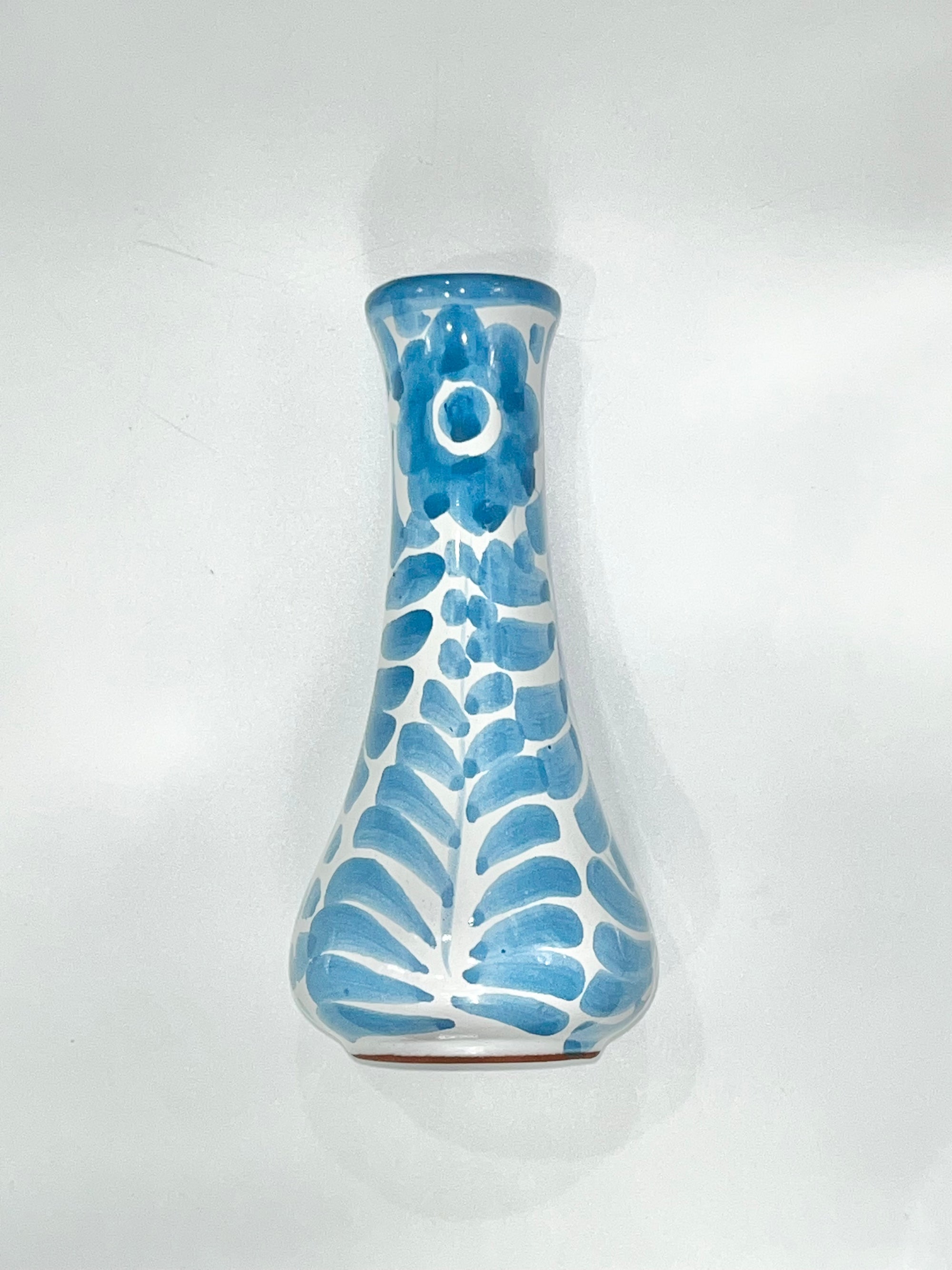 Dos Flores Bud Vase, Dark Blue