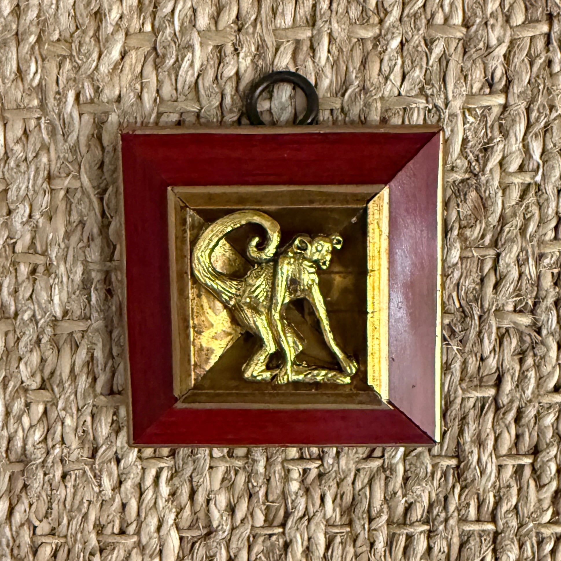 Museum Bee, Lacquered Frame with Monkey
