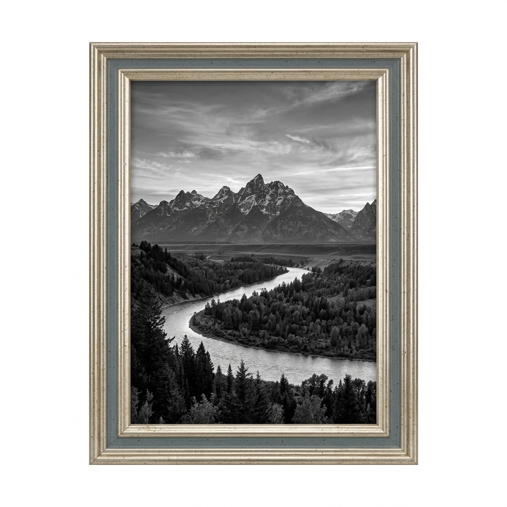 Silver & Blue Frame, Multi Sizes