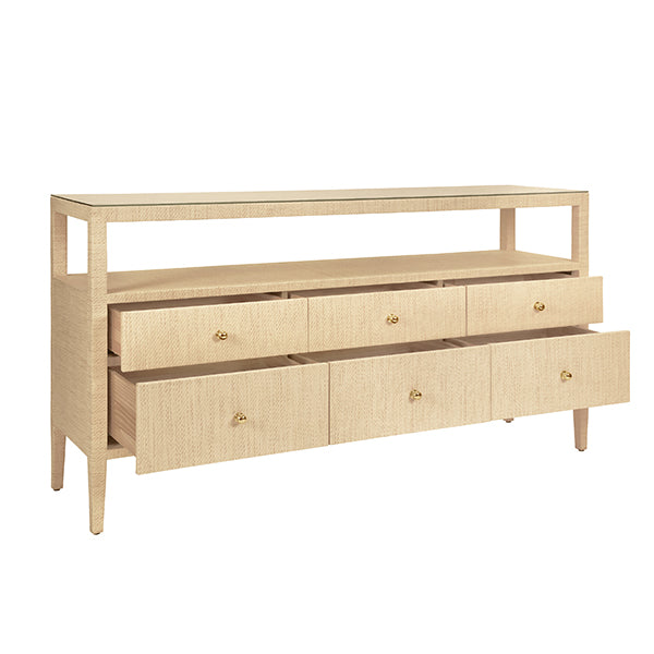 Worlds Away Jordan Console, Natural