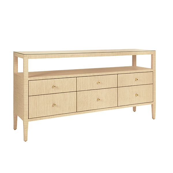 Worlds Away Jordan Console, Natural