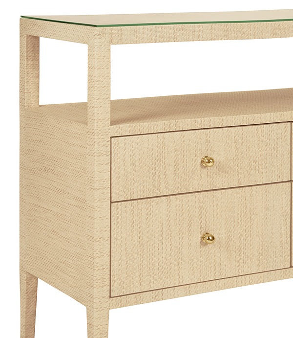 Worlds Away Jordan Console, Natural