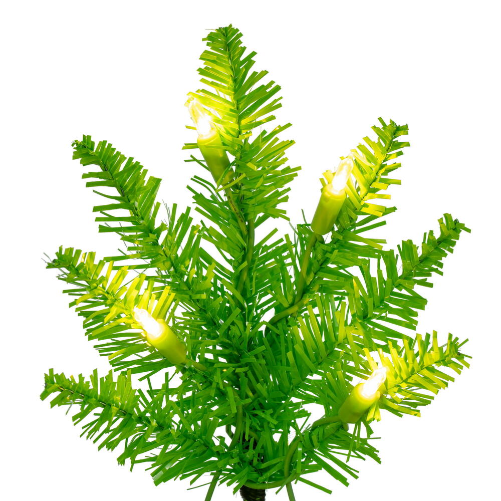 Lime Green Prelit Faux Christmas Tree, 3'H