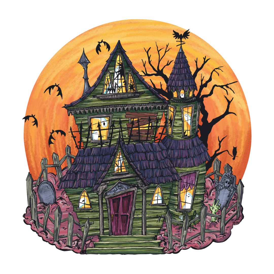 Haunted House Paper Placemats, Set of 12