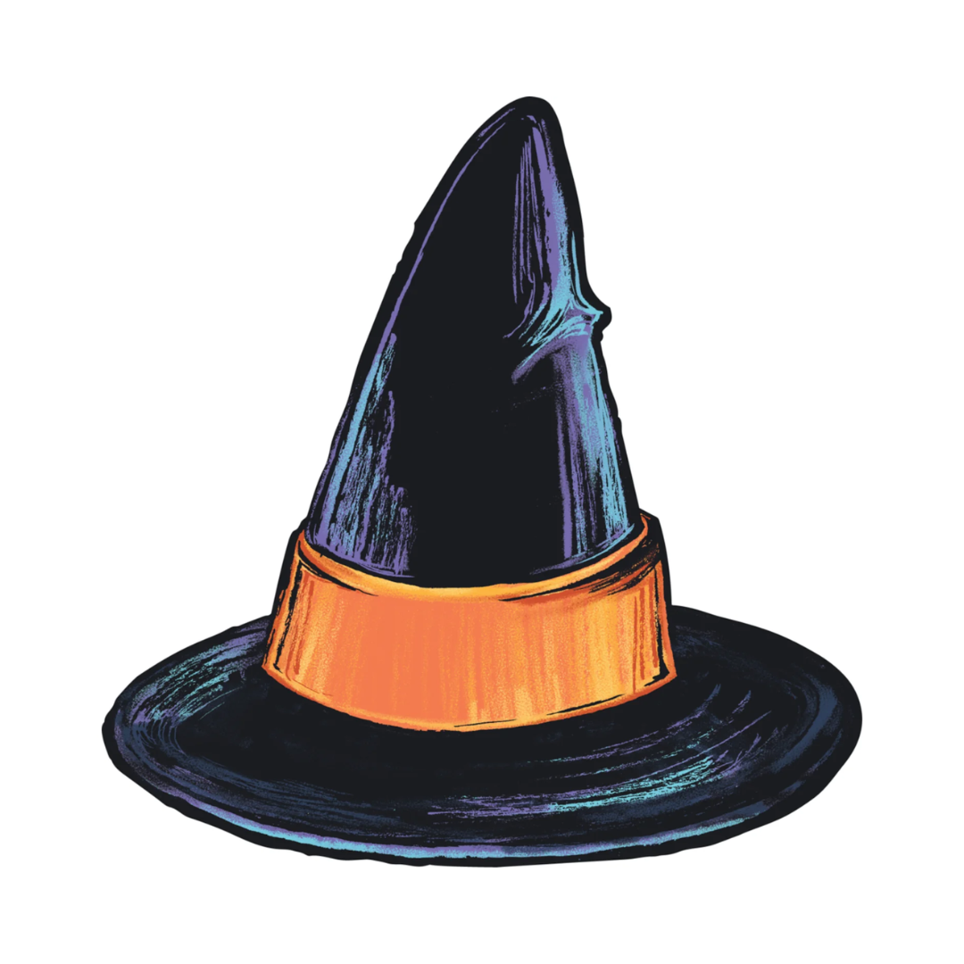 Witch Hat Table Accents, Set of 12