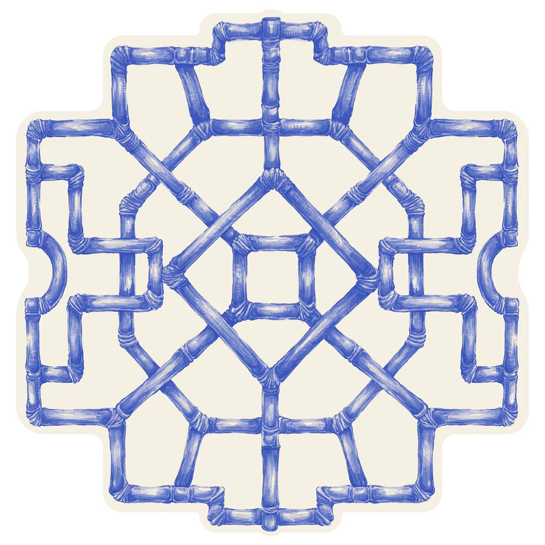 Die-cut Blue Bamboo Paper Placemats
