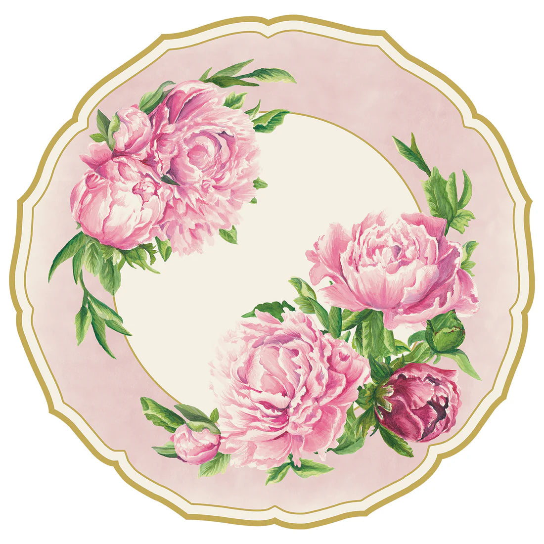 Die-cut Peony China Paper Placemats