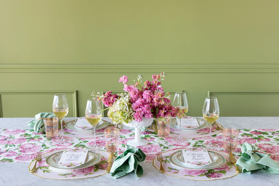Die-cut Peony China Paper Placemats