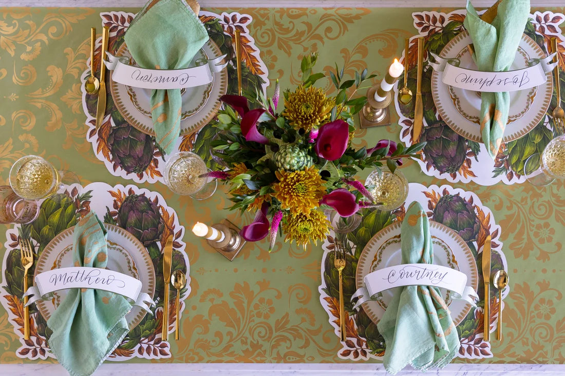 Hester & Cook Die-cut Artichoke Wreath Placemat