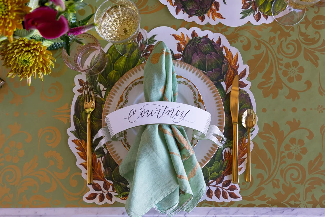 Hester & Cook Die-cut Artichoke Wreath Placemat